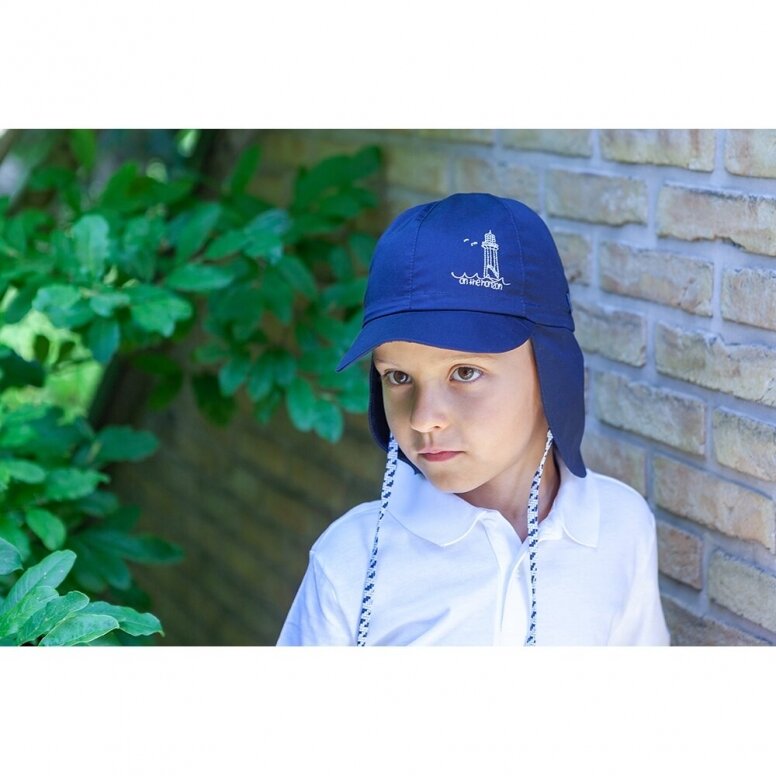 Vasarinė kepurė su kaklo apsauga