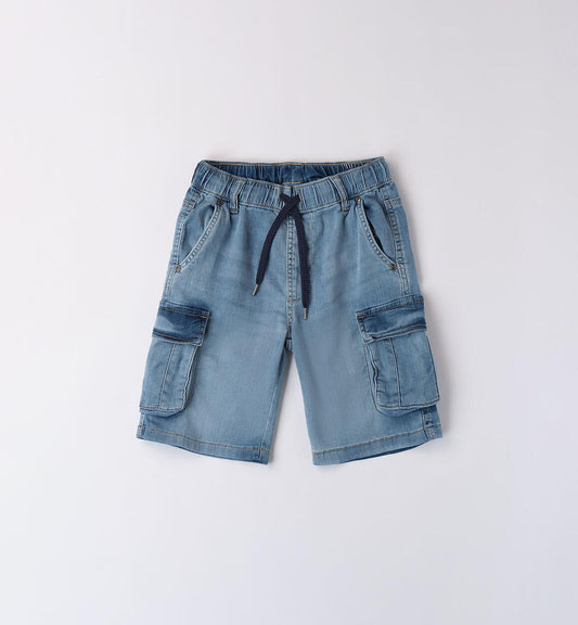 Šortai denim cargo