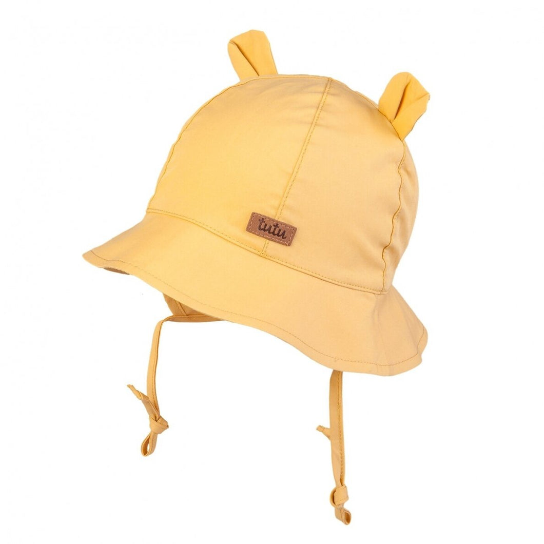 Vasarinė kepurė - panama su raišteliais